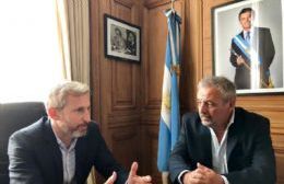 El ministro Frigerio recibió al intendente Claudio Rossi